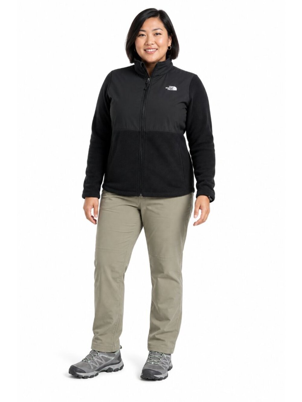 The North Face Tundra Fleece Jacket Black Hiking Gorpcore Size XL